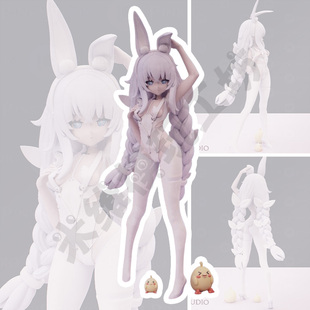 恶毒懒懒的白兔碧蓝航线GK手办3D打印[赠眼睛水贴未上色白模]