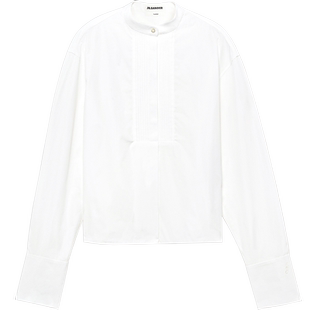 【甄选折扣】JIL SANDER 女士 THURSDAY直筒宽松棉质衬衫