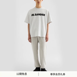 SANDER LOGO 新品 棉质短袖 T恤 男士 JIL
