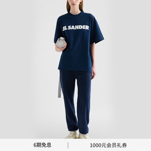 SANDER LOGO 新品 棉质短袖 T恤 女士 JIL