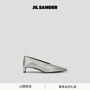 牛皮革尖头中跟单鞋 JIL 女士 新品 SANDER