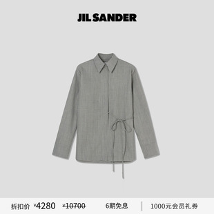 甄选折扣 绵羊毛长袖 JIL 秋冬女士 衬衫 SANDER