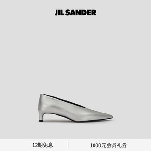牛皮革尖头中跟单鞋 JIL 女士 新品 SANDER