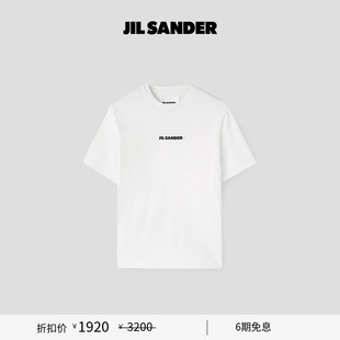 甄选折扣 棉质logo短袖 JIL 女士 T恤 SANDER