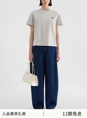 【秋冬新品】JIL SANDER新品女士棉质圆领短袖休闲T恤