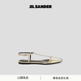 皮革平底绑带凉鞋 女士 SANDER JIL