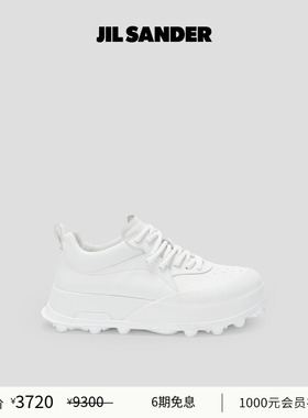 【甄选折扣】JIL SANDER 女士 ORB低帮皮革运动鞋