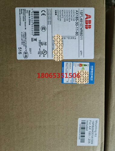 ABB接触器 AX185-30-11-80 原装未用