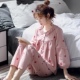 秋季 日系甜美可爱套装 纯棉长袖 薄款 家居服春季 睡衣女士春秋款