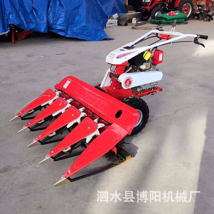 手扶高粱秸秆收割机 大宽幅辣椒黄豆割晒机 山地丘陵好操作