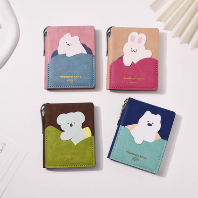 萌宠动物随身笔记本子PU记事本
