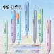 点石指尖温柔伸缩口袋笔DS 迷你签字笔小巧简约学生专用刷题笔 0206速干黑色按动中性笔0.5MM高颜值随身便携式
