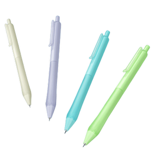 点石新品指尖温柔水笔DS-0173速干按动全针管头中性笔高颜值0.5mm顺滑学生用刷题笔黑签字笔超软握胶作业用笔