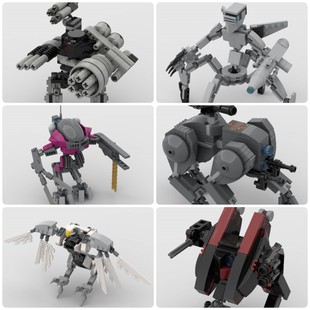 定制积木无人机掠夺者机器人机械鸟Chien机器人巨人战斗机器人