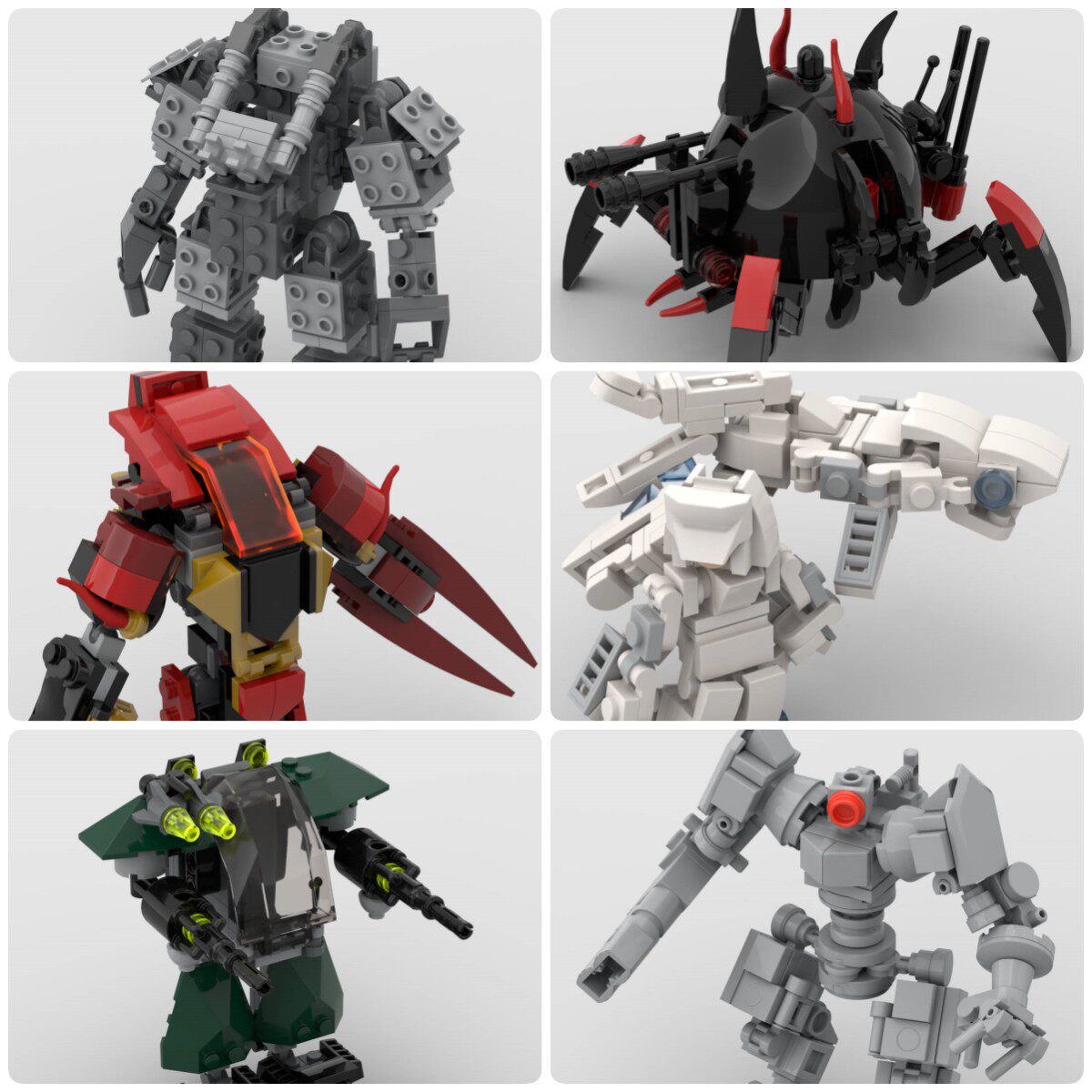 定制积木鲨鱼女孩机器人框架德鲁伊机器人主教机器人太空工作哨兵