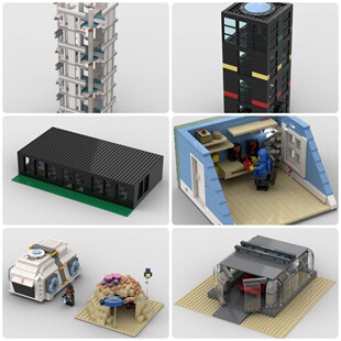 定制积木创意设计儿童玩具牙科诊所工作空间酒店停车场办公楼浅滩