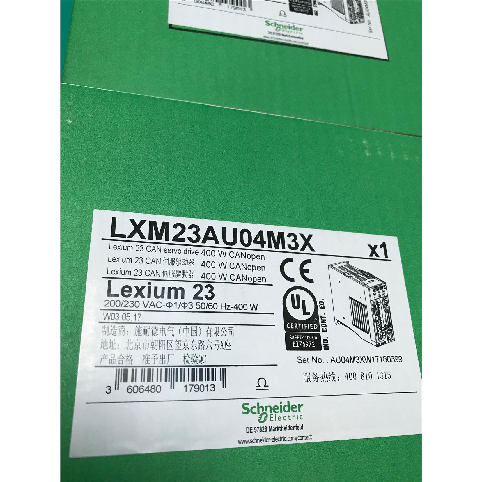 全新施耐德伺服控制器LXM23AU04M3X原装