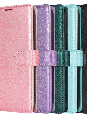 适用苹果16翻盖手机壳iphone15plus玫瑰花朵14pro插卡13promax皮革保护套xsmax山茶花7防摔绿粉紫色flip case