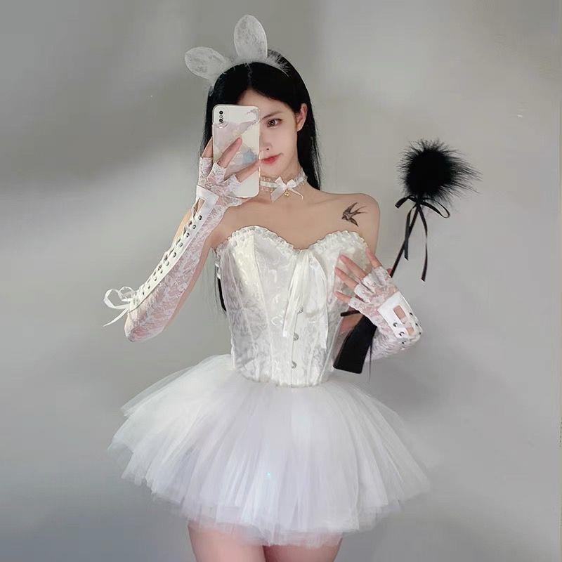 新款女团ds演出服黑色网