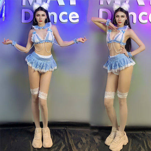 新品酒吧dj女歌手gogo演出服