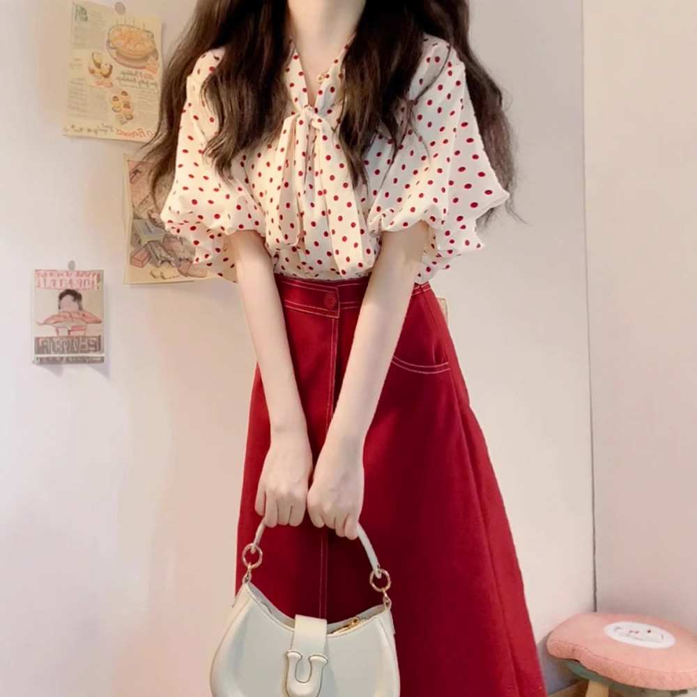 2025新款夏季衬衫连衣裙子女装初夏高级感小个子穿搭两件套装长裙