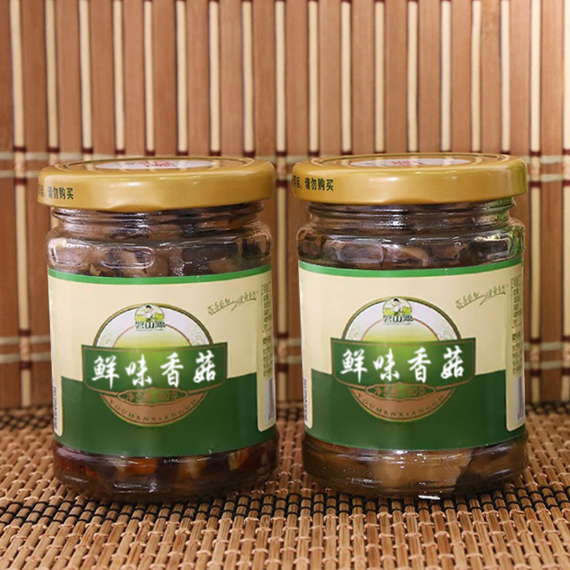 磐安特产160g香菇片不辣超下饭菜即开即食调味料凉拌菜速食拌饭面