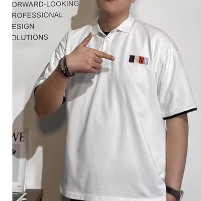 纺布者大码短袖t恤男潮牌宽松百搭夏季新款休闲翻领男士polo衫
