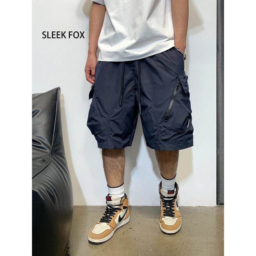 美式复古潮牌高街潮男拉链大口袋工装裤2026新款夏季透气休闲短裤