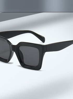 欧美太阳镜方形糖果色网红太阳镜新款金属铰链朋克风太阳眼镜墨镜