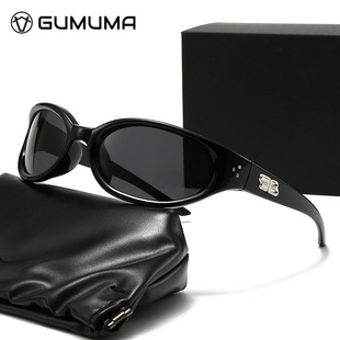 jennie同款GM墨镜糖果色Y2K太阳镜女高级感ins发箍墨镜男防紫外线