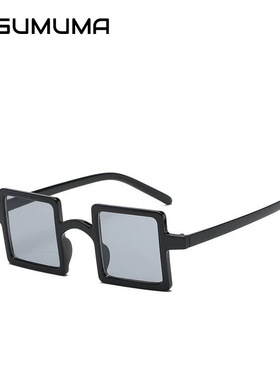 跨境时尚欧美太阳镜男女同款装扮墨镜海洋片方形百搭眼镜防紫外线