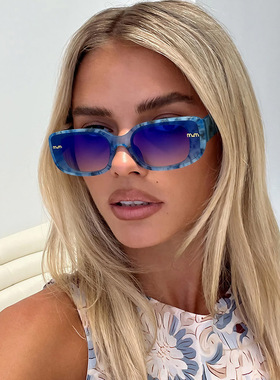 2025新款跨境太阳镜时尚谬家百搭方框字母M素颜镜高级感休闲墨镜