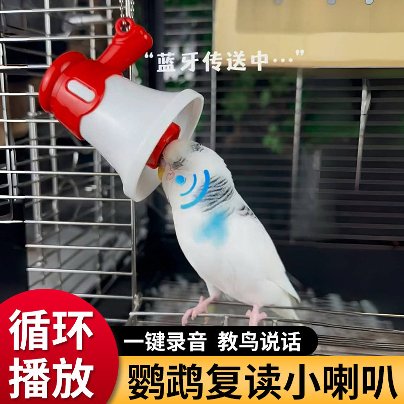 鹦鹉学说话神器教鸟学习机教八哥录音机玄凤学话训练机复读机喇叭