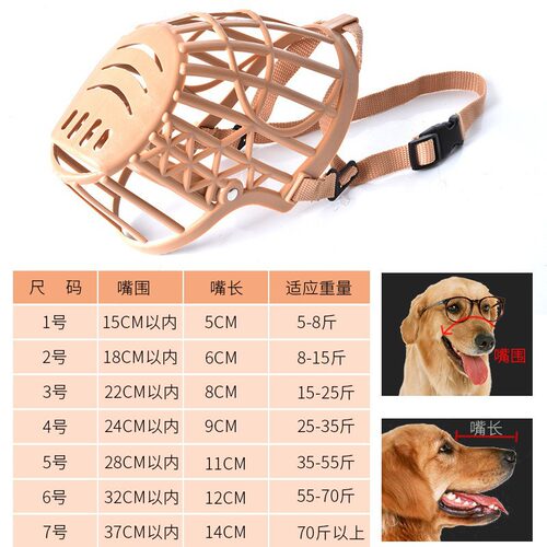 可喝水防叫狗嘴套泰迪小型犬防咬止吠器透气防挣脱宠物口罩通用