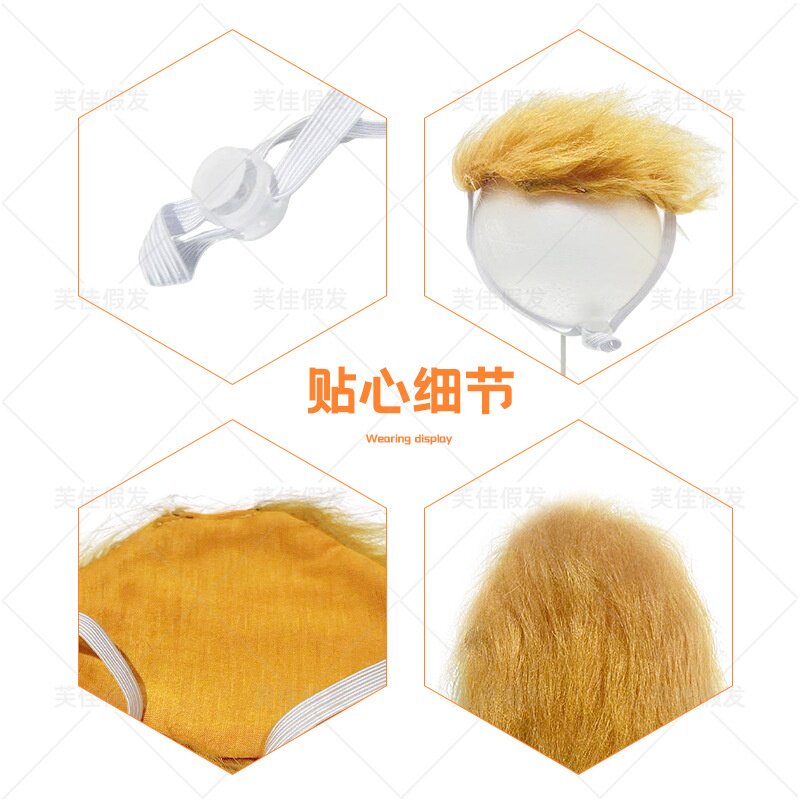 宠物鹅多款领带领结假发套装可爱搞怪猫狗饰品绅士领结现货