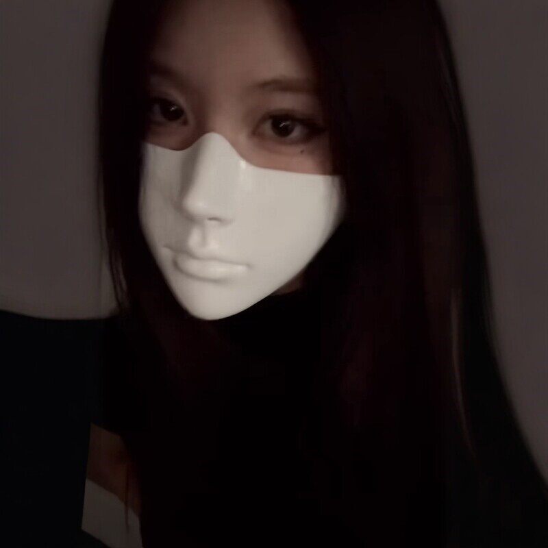 白色蕾丝半脸面具拍照女王氛围