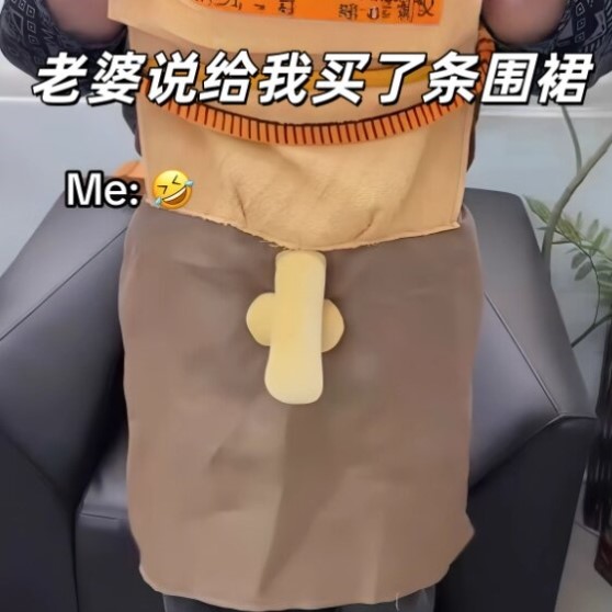 恶搞丁丁挂颈防污围裙