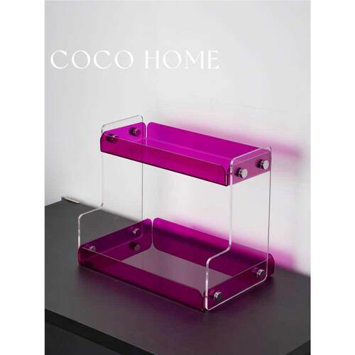 COCO 亚克力ins透明置物架多层洗手间化妆品香水收纳梳妆台护肤品