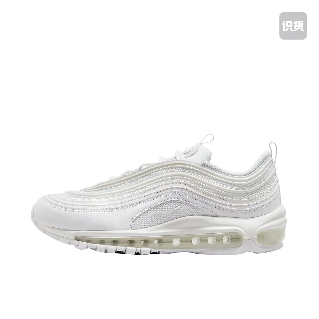 Nike Air Max 97 跑鞋 气垫减震 白色/灰色 DH8016-100成都hy仓,运动鞋new,跑步鞋,淘宝优惠券,粉丝福利购,淘宝优惠卷