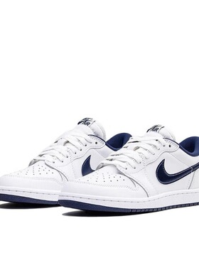 耐克Air Jordan 1 Low 85 AJ1白蓝低帮篮球鞋FB9933-141河南zm仓