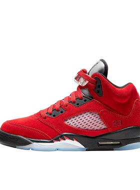 耐克Air Jordan 5 大红麂皮愤怒的公牛篮球鞋440888-600舟山ymy仓
