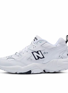 New Balance 608 潮流 透气 耐磨 运动休闲鞋 白色/墨蓝 河南zh仓