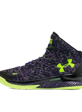 Under Armour/安德玛 Curry 1  篮球鞋 黑/绿 3026049-001济南ls