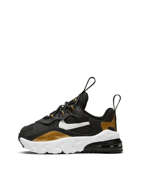 Nike Air Max 270 React 气垫 婴童/黑色/金色CD2654-005济南ls