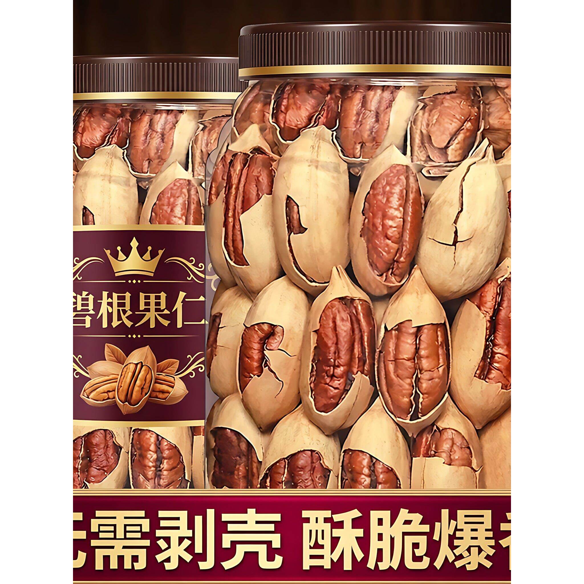 碧根果今年新货官方旗舰店正品坚果原味无添加奶油味整箱健康零食