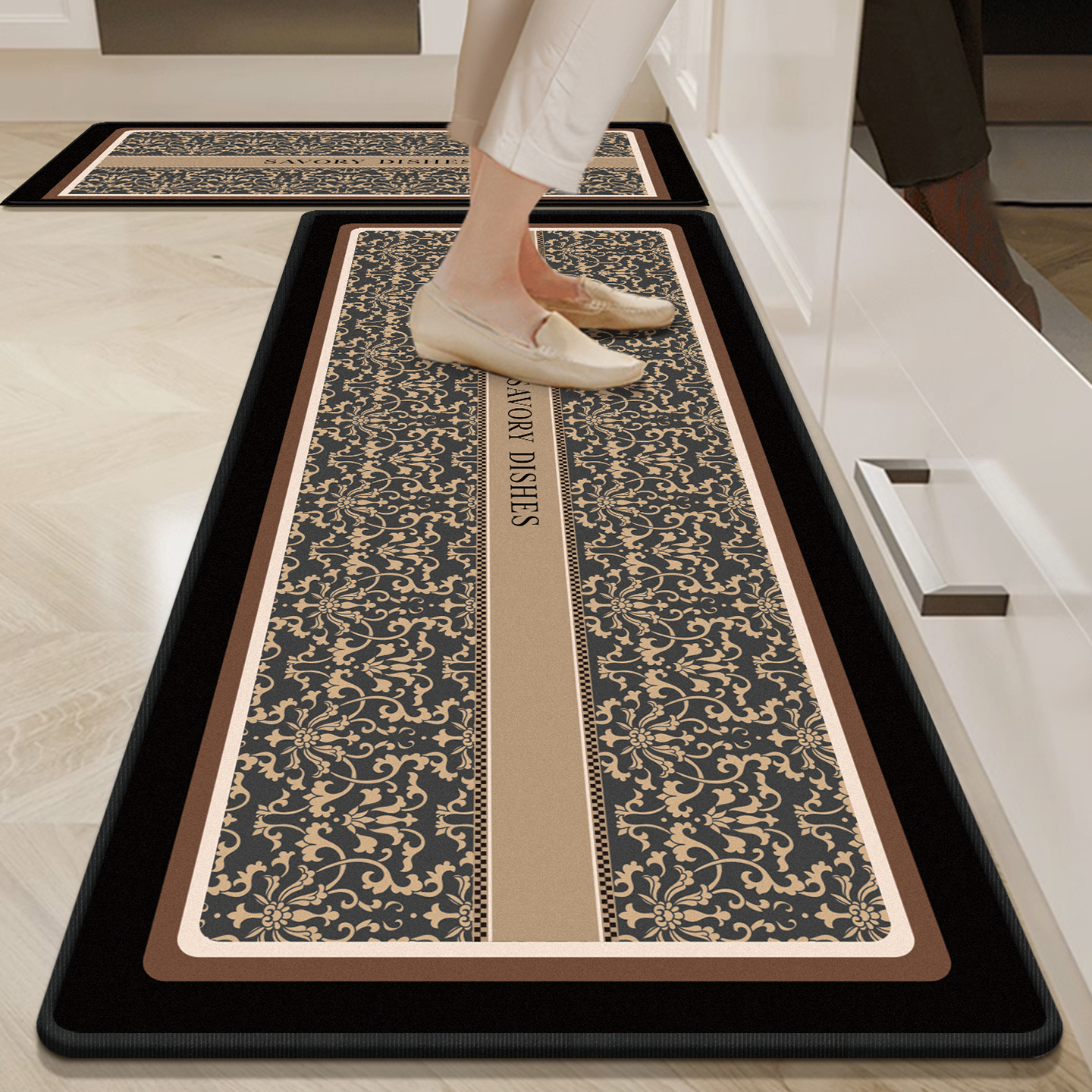 厨房防滑防油吸水免洗地垫