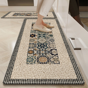 2025新款 网红地毯厨房地垫防滑防油可擦免清洗吸水吸油防水脚垫子