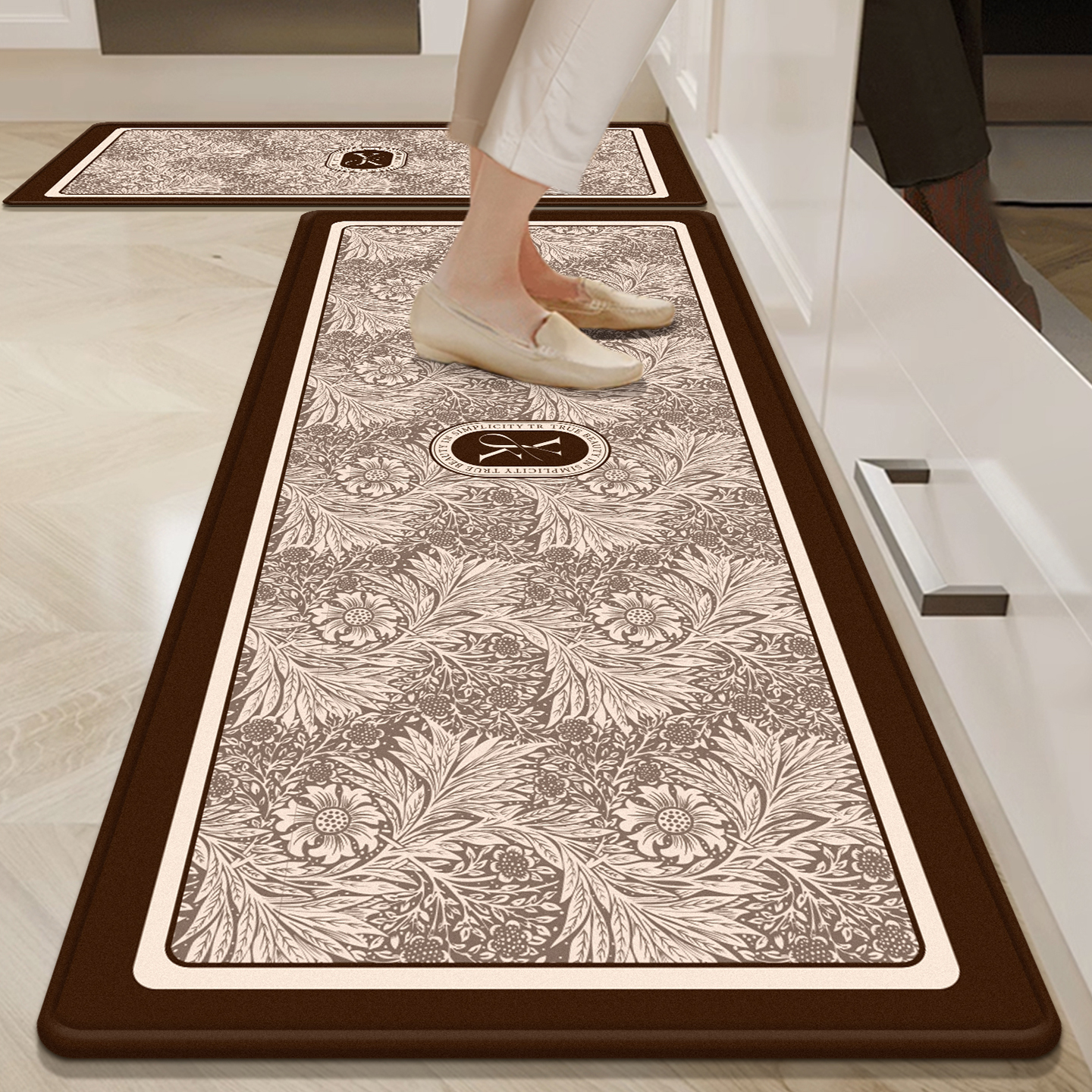 厨房防滑防油吸水免洗地垫