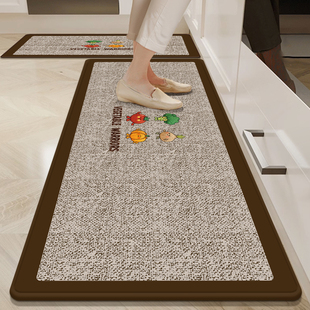 厨房地垫防滑防油可擦免洗地毯垫防水吸油耐脏专用脚垫子2025新款