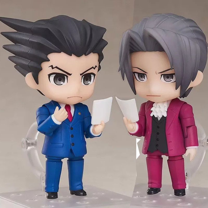 逆转裁判 q版gcs粘土人动漫人物成步堂龙一手办 御剑怜侍游戏摆件